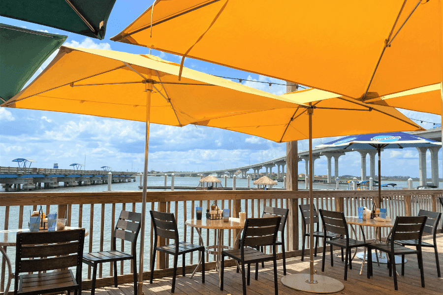 waterfront dining vilano beach fl