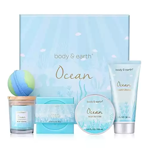 Bath Set with Ocean Scented Spa Gifts