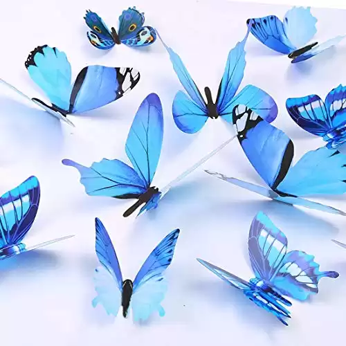 Butterfly Wall Decals, 24 Pcs 3D Butterfly