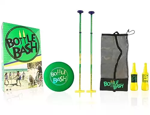 Bottle Bash Outdoor Flying Disc Game Set