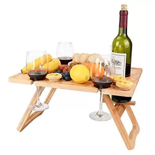 Tirrinia Bamboo Wine Picnic Table
