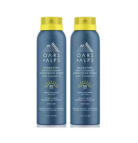 Oars + Alps Hydrating SPF 50 Sunscreen Spray