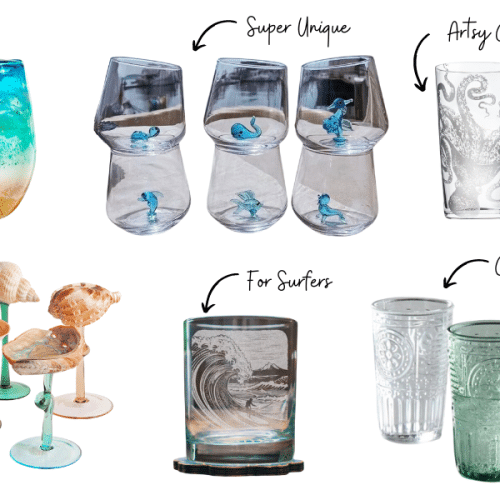 coastal glassware